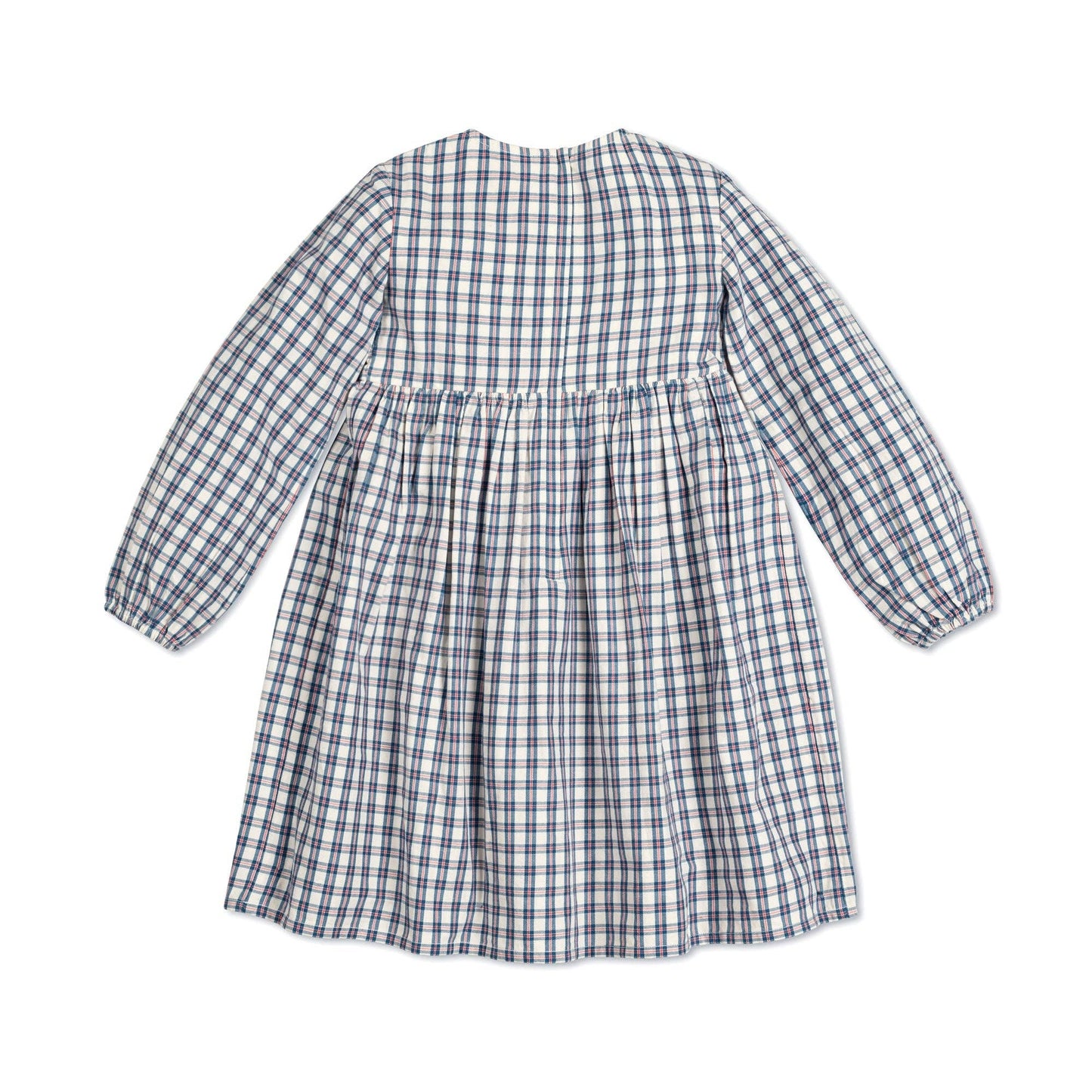 Smocked Long Sleeve Organic Dress