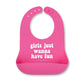 Girls Just Wanna Have Fun Wonder Bib