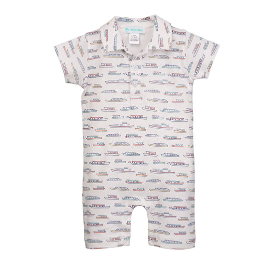 Boat Cruise Pima Collared Romper
