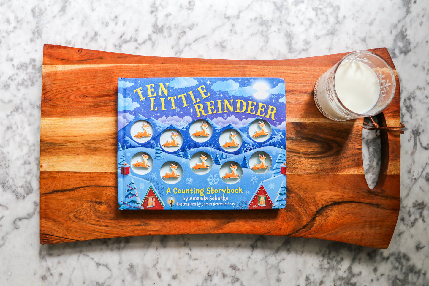 Ten Little Reindeer Board Book