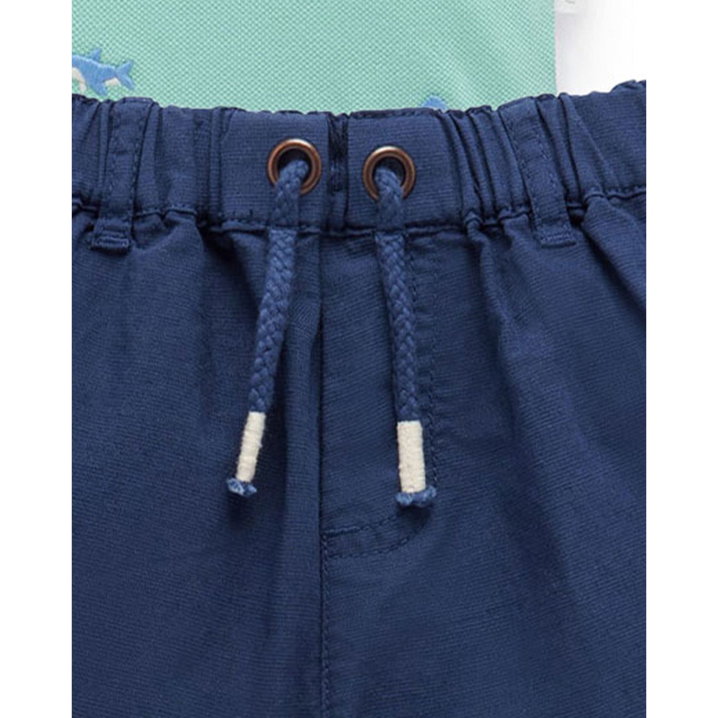 Organic Shark Polo Shirt & Shorts Set