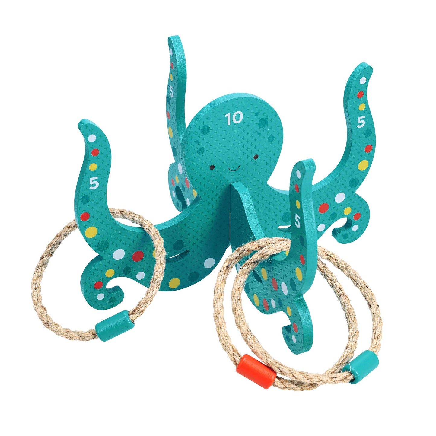 Happy Octopus Wooden Hoopla Toy