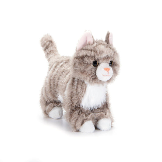 9" Grey Tabby Cat Stuffed Animal