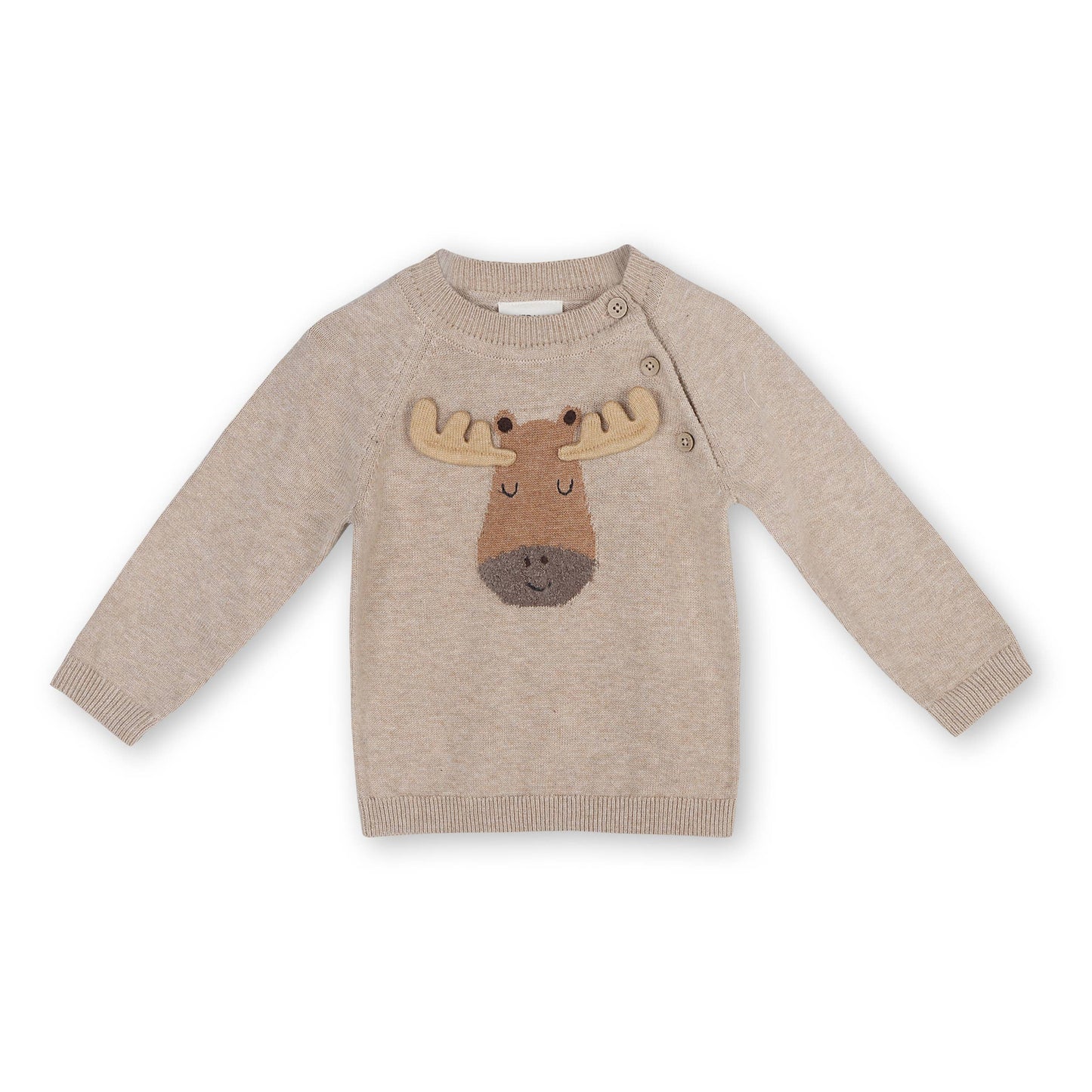 Organic Moose Applique Sweater