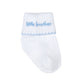 Little Brother Embroidered Pima Socks