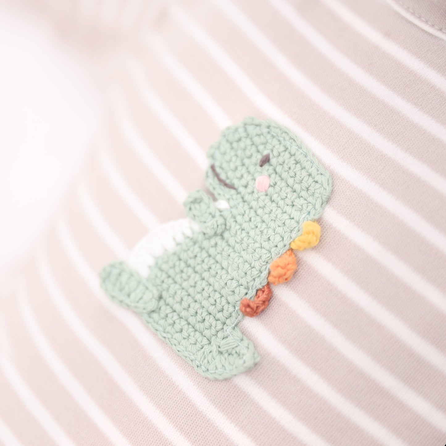 Organic Crochet Dino Romper