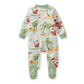 Surfin Santa Organic Footie Pajamas