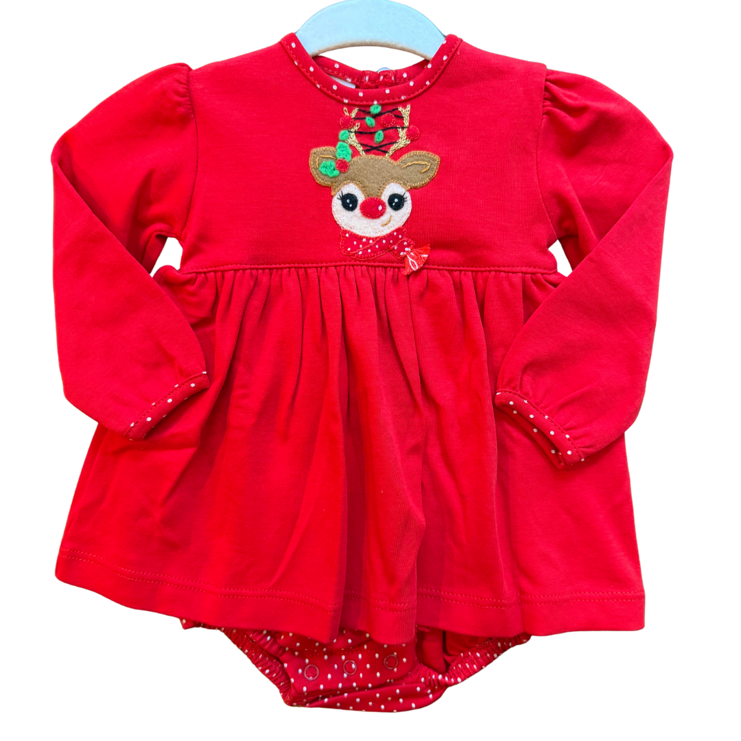 Rudolph Hand Embroidered Pima Bodydress