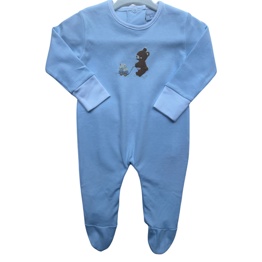Teddy Toys Hand Appliqued and Embroidered Pima Footie