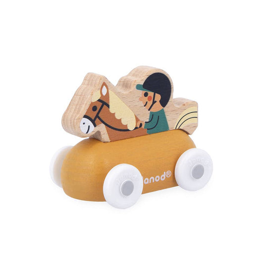 Equestrian Wooden Rolling Toy