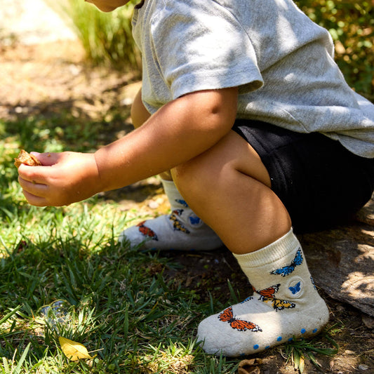 Organic Kids Socks that Protect - Butterflies