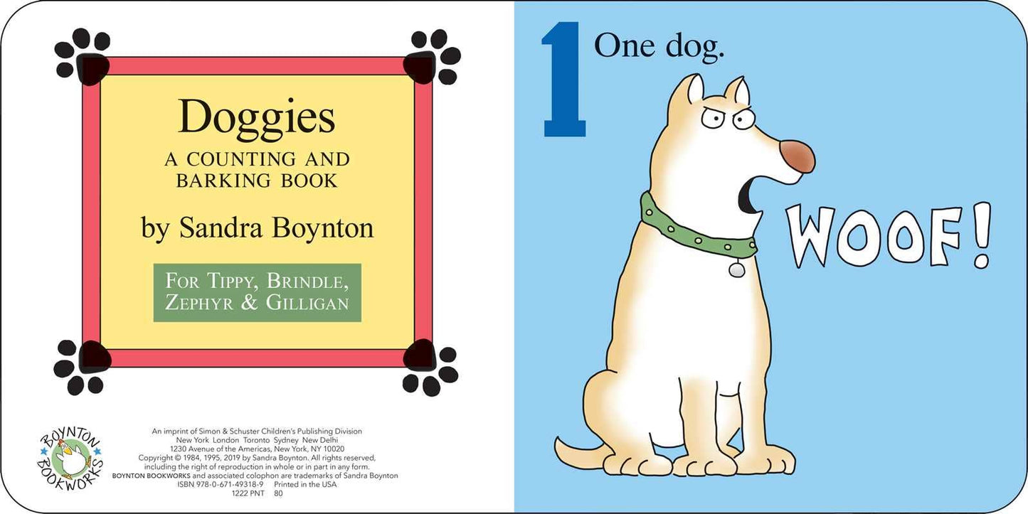 Doggies by Sandra Boynton Board Book