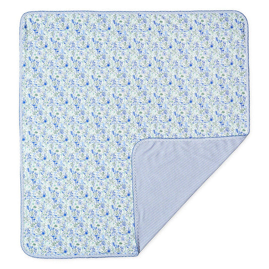 Birth Flowers Pima Baby Blanket