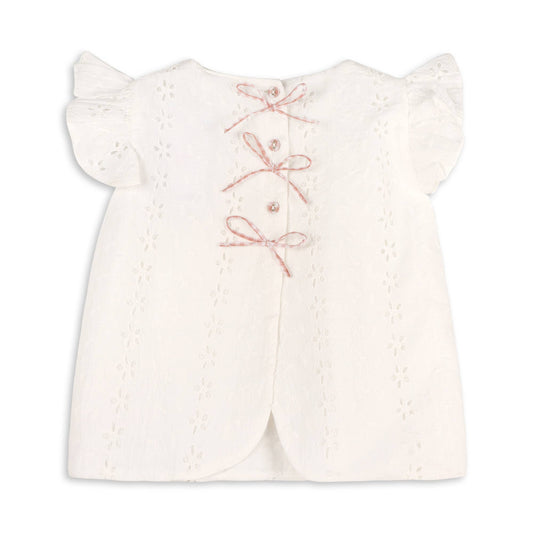 Milly Eyelet Embroidered Shirt & Bloomer Set