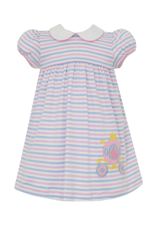 Carriage Blue & Pink Stripe Dress
