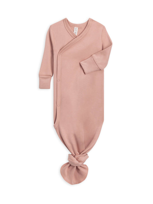 Organic Indy Kimono Gown - Blush