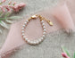 14K Gold-Plated Pearl Bracelet: Medium 1-5 Years