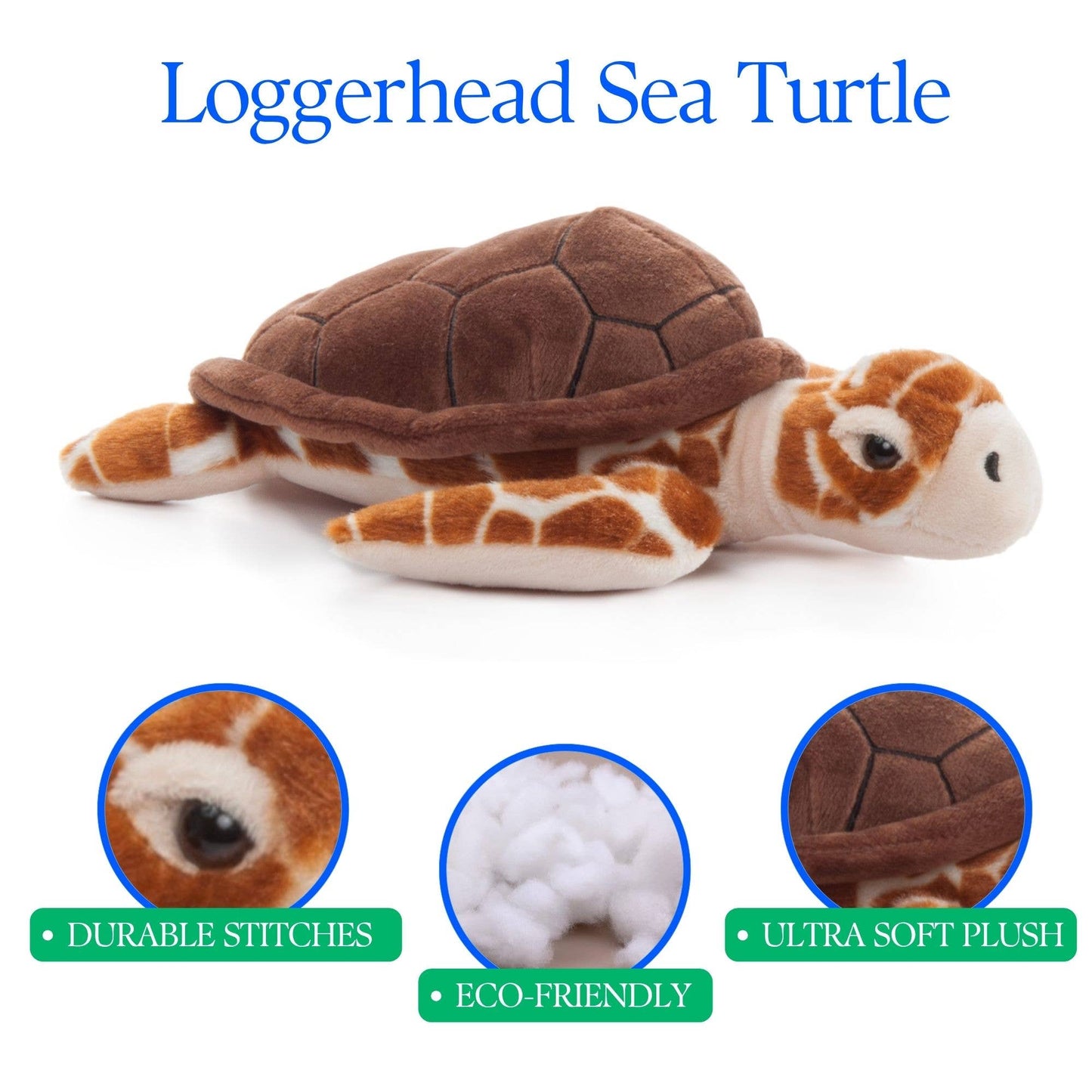 16" Wild Onez Loggerhead Sea Turtle Stuffed Animal