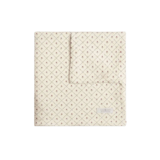 Organic Muslin Swaddle Blanket - Hedge Floral