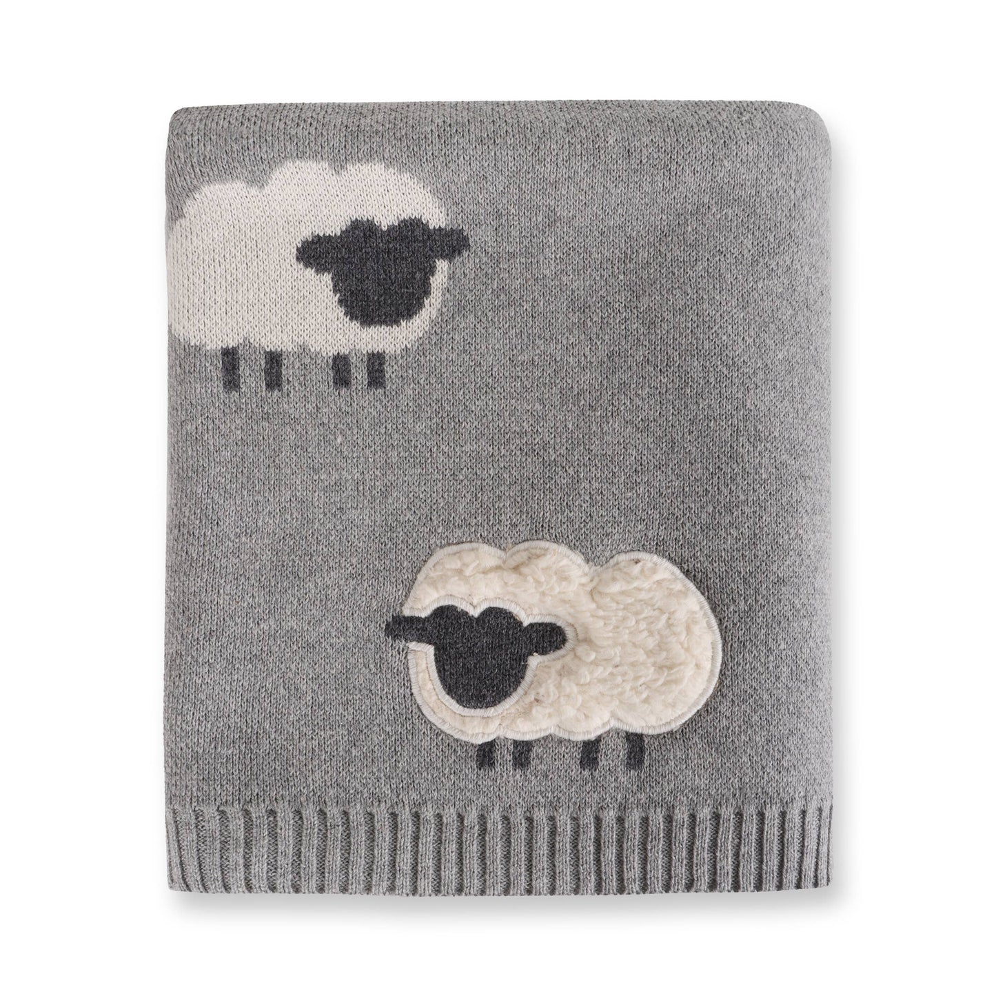 3D Organic Wooly Sheep Jacquard Blanket
