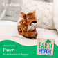 12" Recycled Earth Keeperz Fawn Stuffed Animal