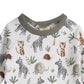 Organic Savannah Safari Animals Pullover and Pant Set