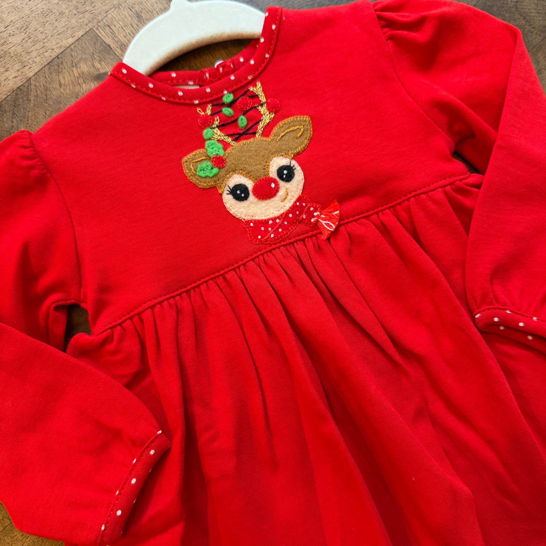 Rudolph Hand Embroidered Pima Bodydress