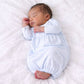 Blue Mini Stripes Pima Gown