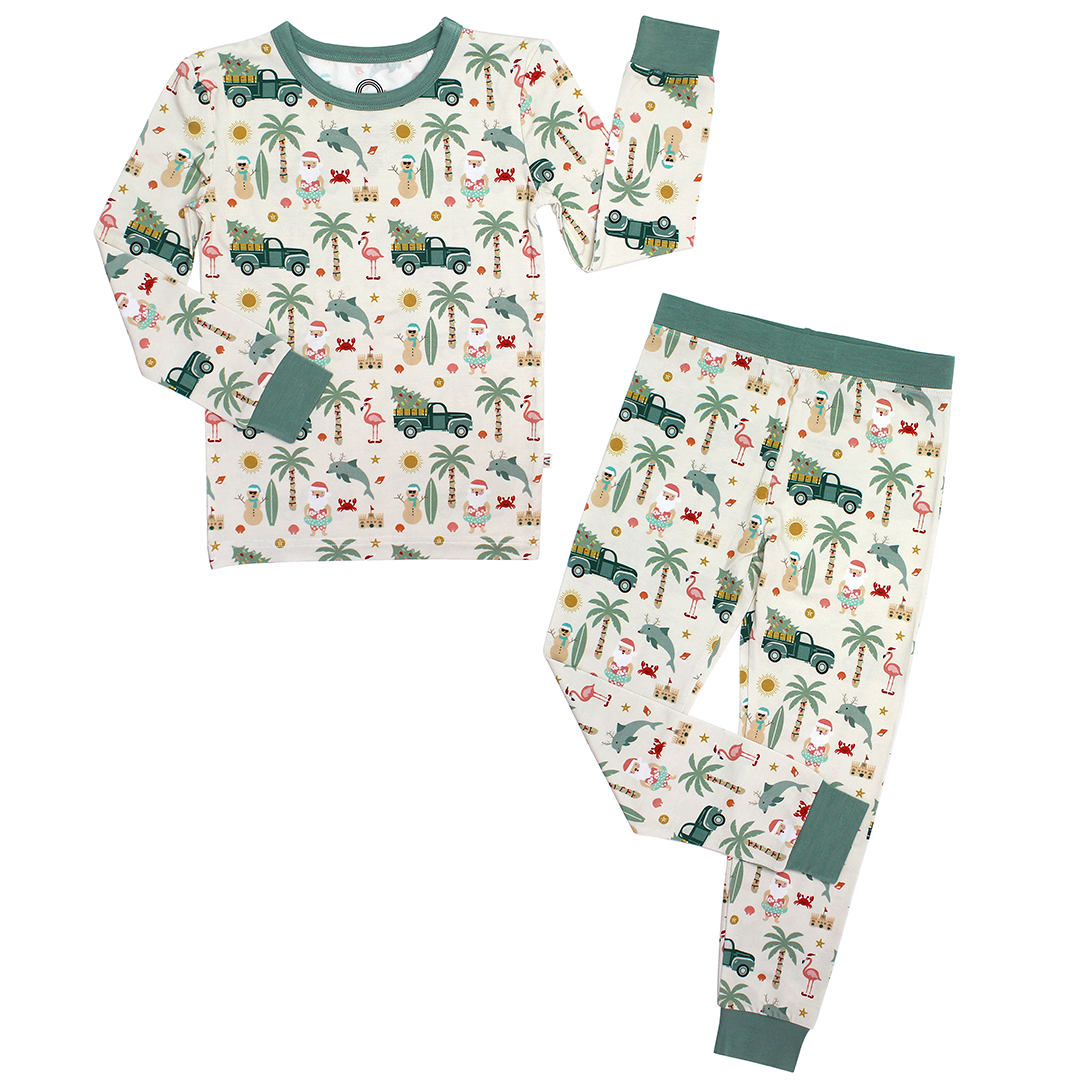 Coastal Christmas Bamboo Pajamas Set