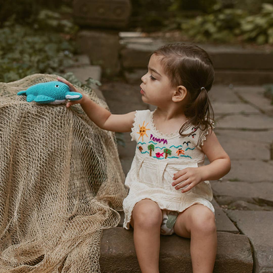 Organic Knitted Sawfish Rattle