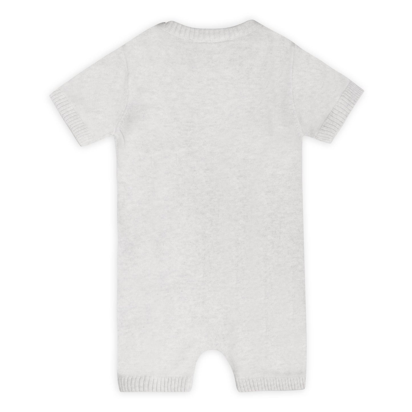 Whale & Bird Embroidered Organic Knit Romper