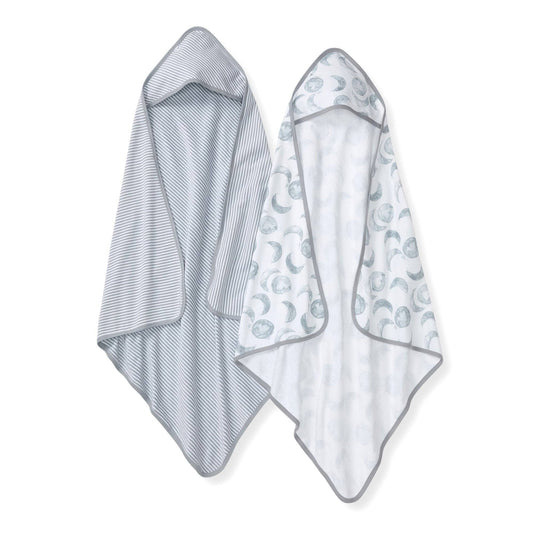 Hello Moon Organic Cotton Hooded Towels-2 Pack