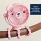 Itzy Breeze 3-Speed Stroller Fan™ - Pink