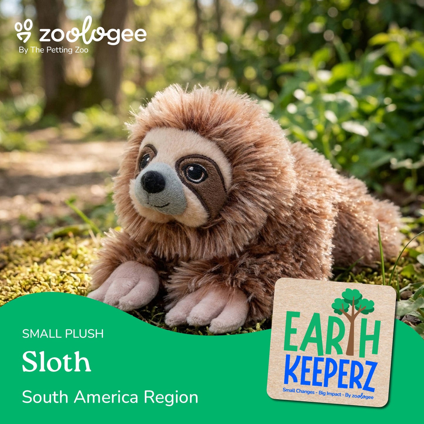 10" Earth Keeperz Sloth Stuffed Animal