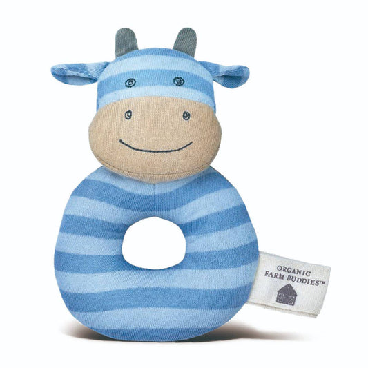 Organic Mr. Moo Teething Rattle