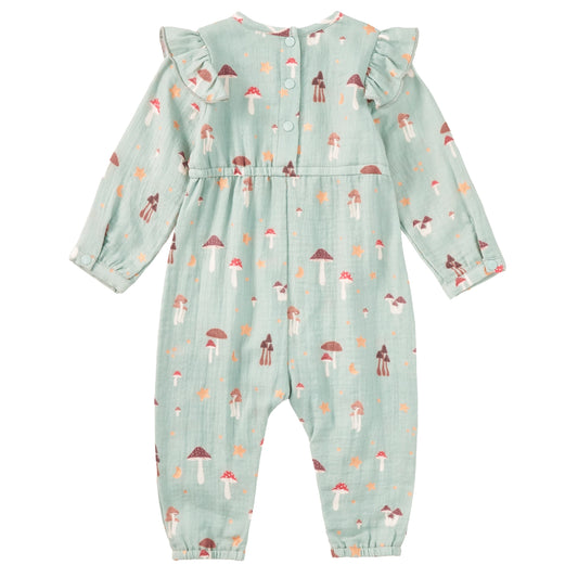 Dreamcap Forest Muslin Ruffle Romper