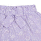Organic Lavender Floral Linen Shorts