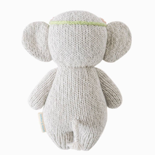 Blush Floral Baby Elephant Knitted Animal