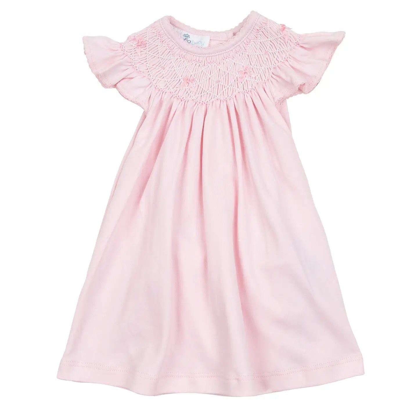 Amelia's Classics Pink Smocked Bishop Dress + Bloomers