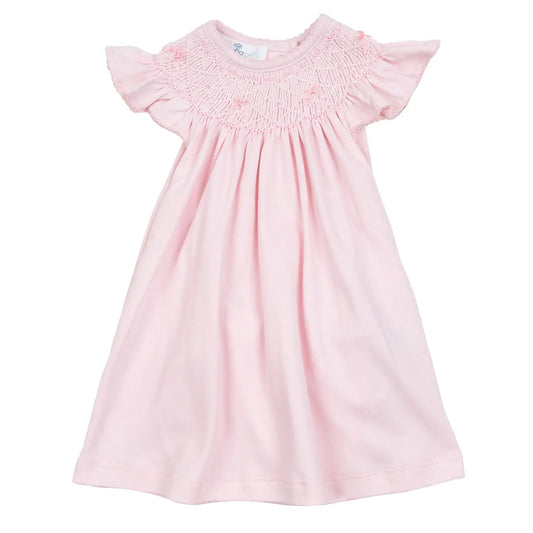 Amelia's Classics Pink Smocked Bishop Dress + Bloomers