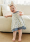 Lyla Floral Organic Muslin Dress & Bloomer Set