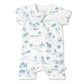 Coastal Organic Shortie Zip Romper