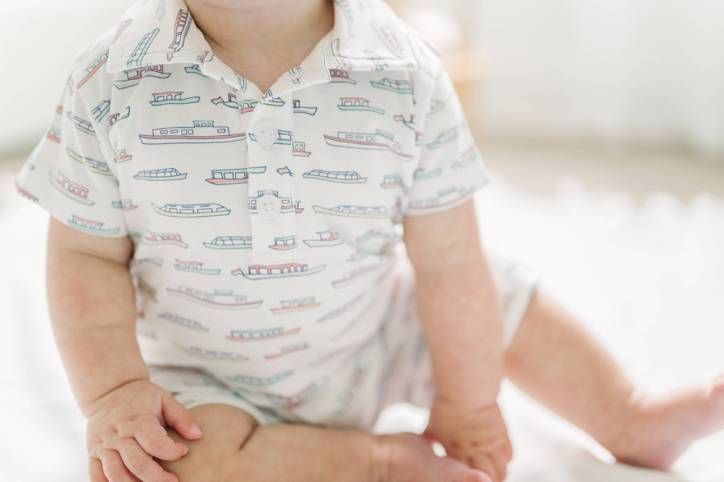 Boat Cruise Pima Collared Romper