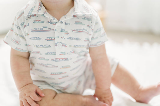 Boat Cruise Pima Collared Romper