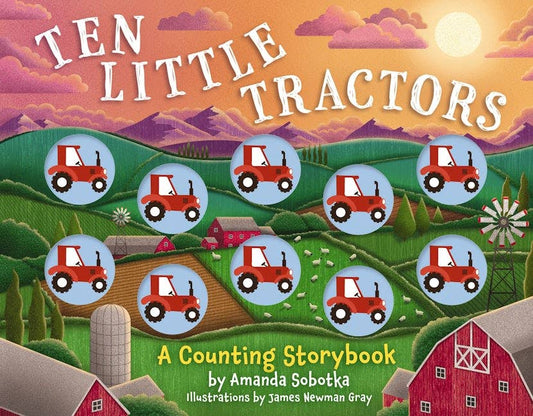 Ten Little Tractors Board Book