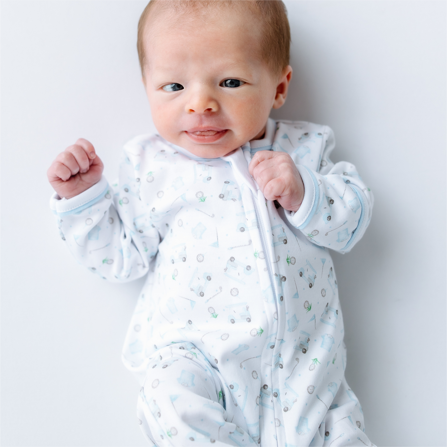 Little Golfer Pima Zip Footie