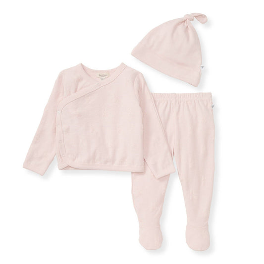 Organic Raised Terry Bee Take Me Home Set - Pink