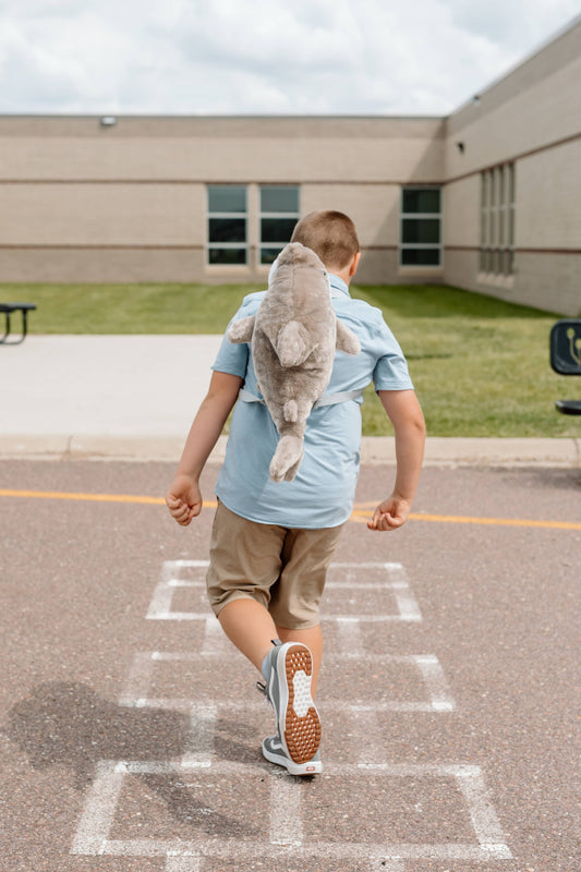 20" Shark Plush Animal Backpack