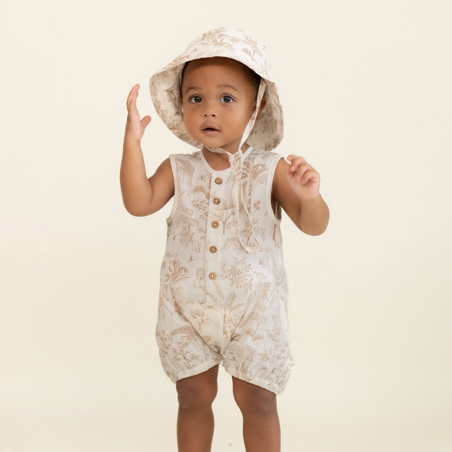 Organic Wild Tropics Bubble Romper