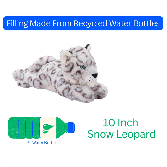 10" Earth Keeperz Snow Leopard Stuffed Animal